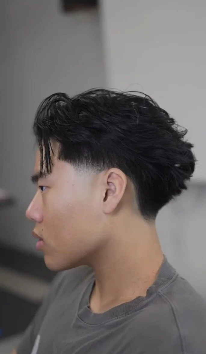 Asian Blowout Taper Fade