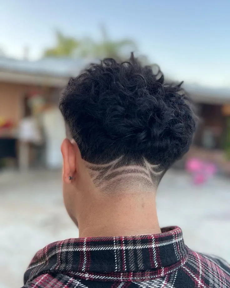 Fluffy Edgar with Line Design