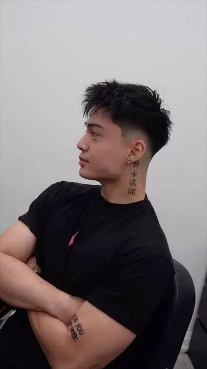 Textured High Asian Taper Fade