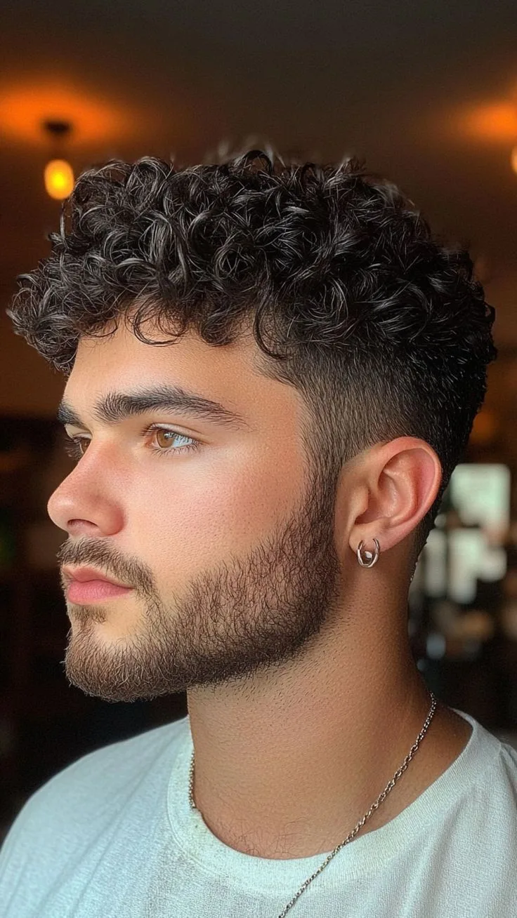 Curly Asian Taper Fade