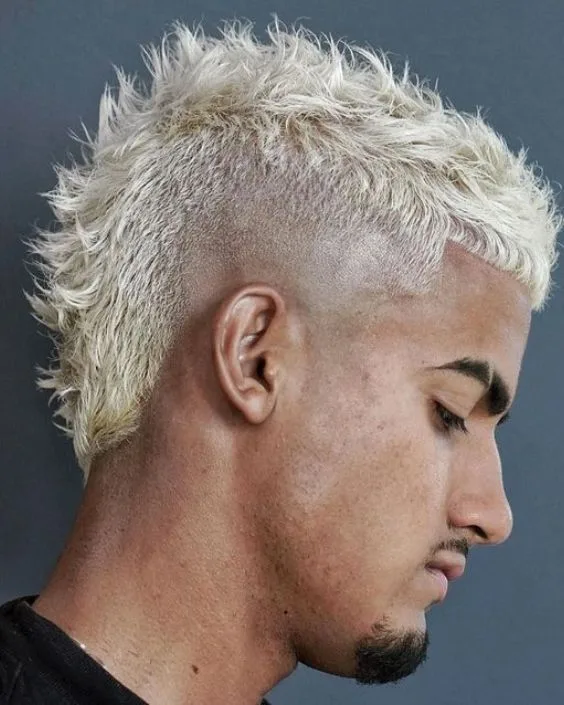 Blonde Short Mohawk Haircut