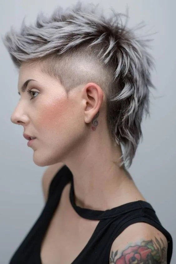 Short Mohawk Mullet Haircut