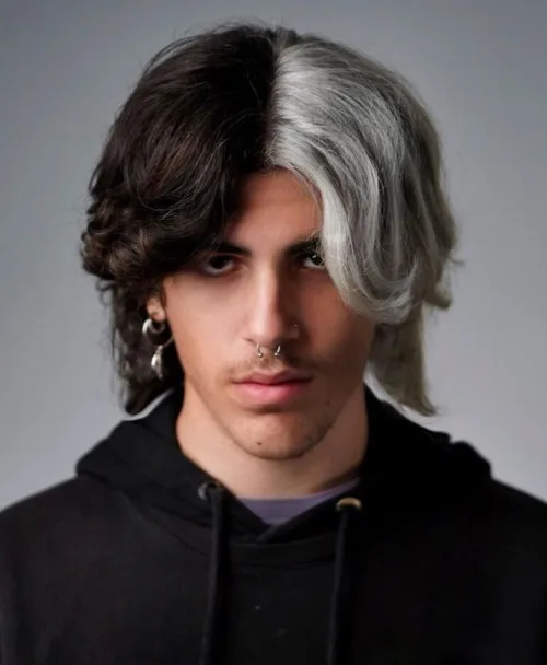 Textured Middle Part with Taper Fade