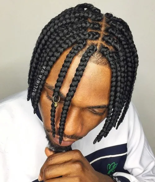 Braided Top Taper Fade