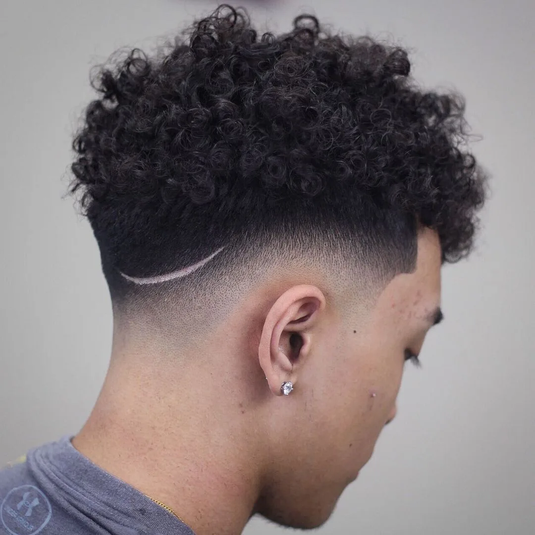 Defined Part Textured Mid Taper Fade