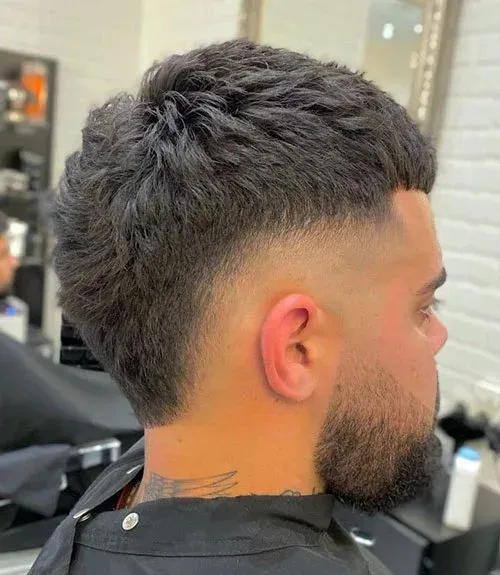 Burst Fade Mohawk Short Hair