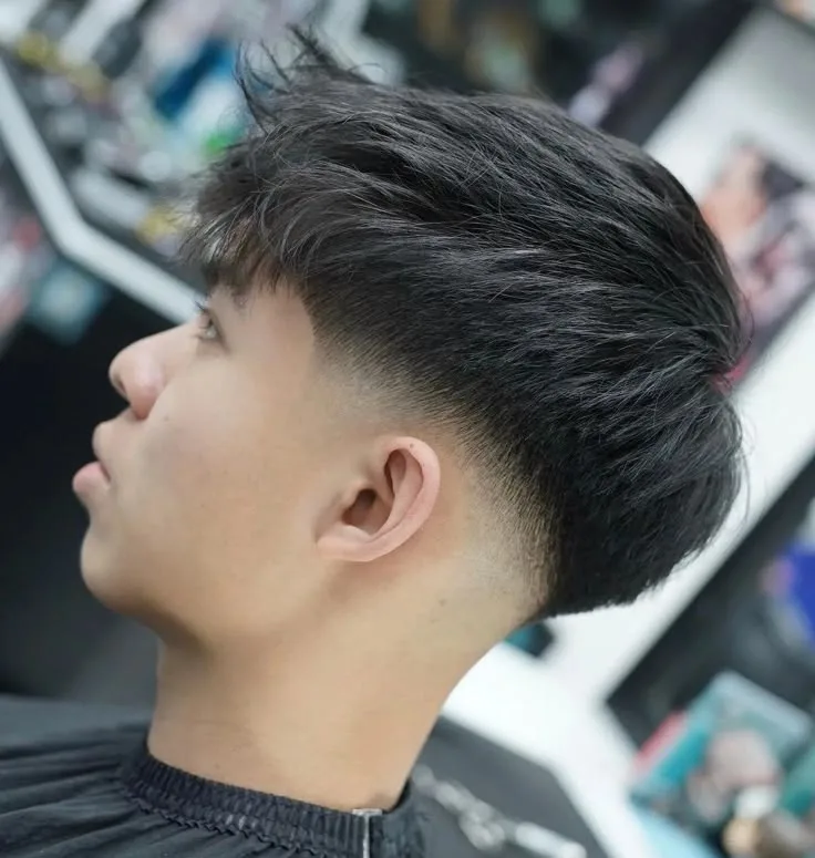 Asian Taper Fade with Undercut