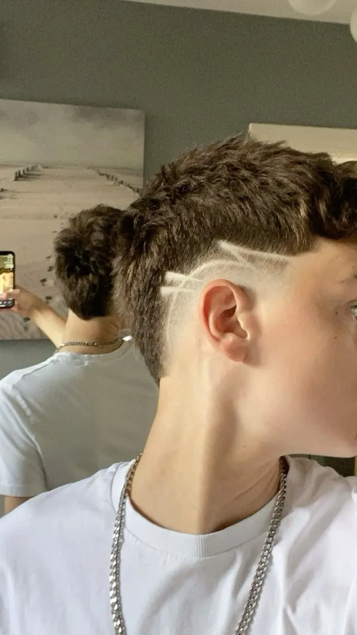 Low Burst Taper Fade Curly Hair