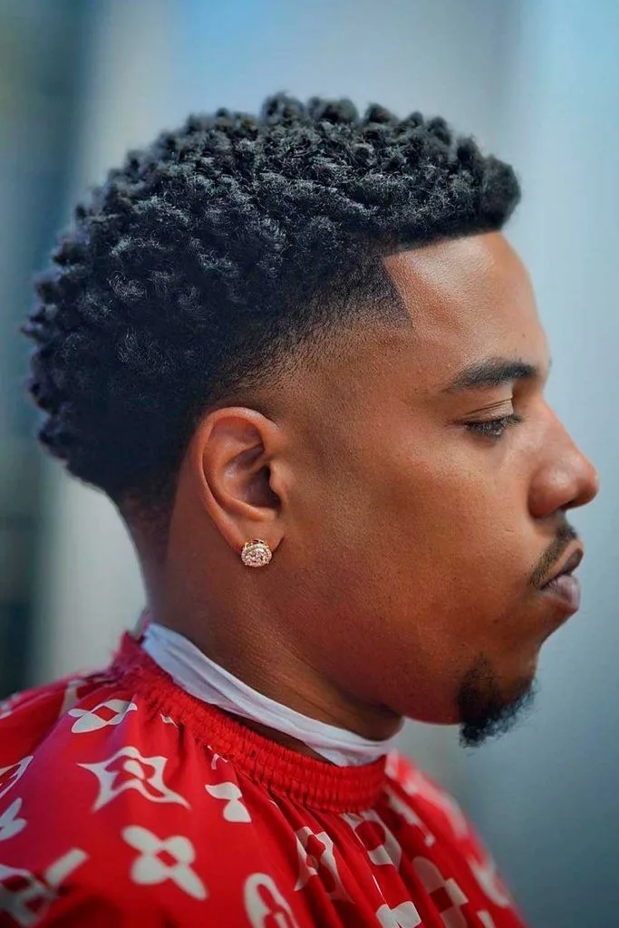 Mid Taper Fade Black Male