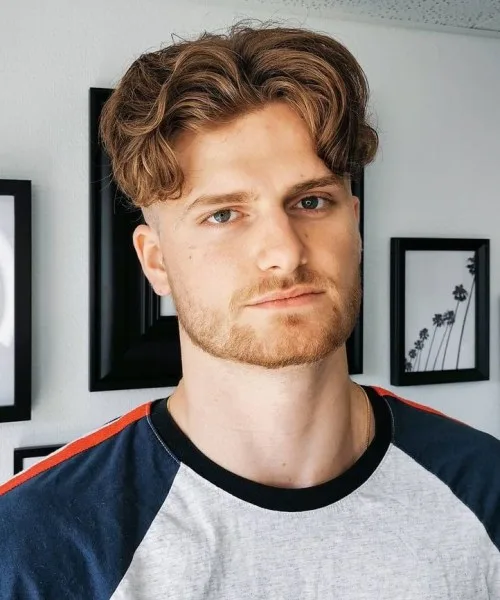 Undercut Middle Part Taper Fade