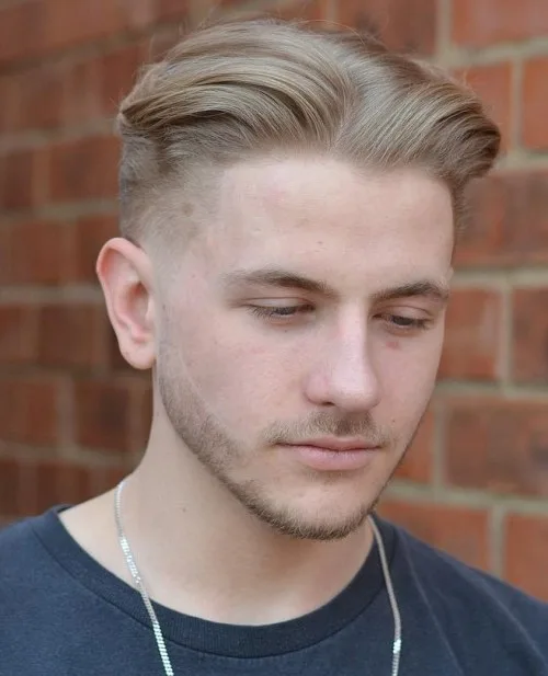 Classic Middle Part Taper Fade