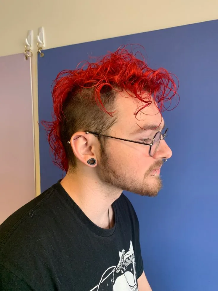 Short Red Mohawk