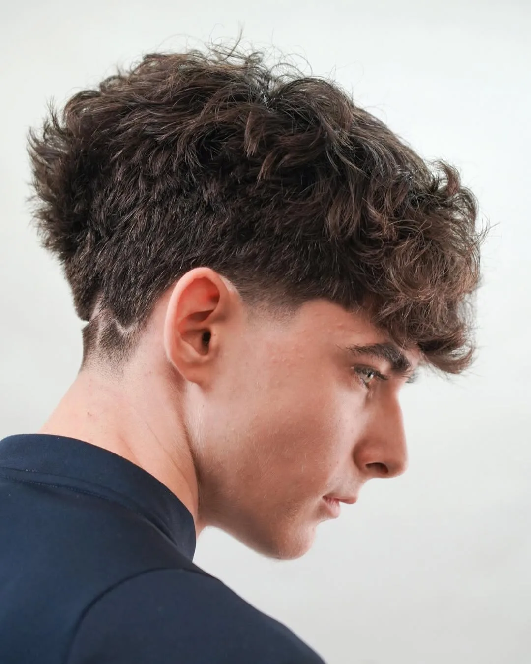 Wavy Hair Fluffy Edgar Mid Taper