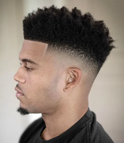 Afro with Skin Fade