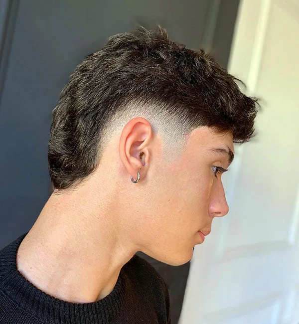 Burst Fade High Taper Mullet