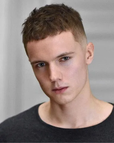 Crew Cut with Mid Taper Fade