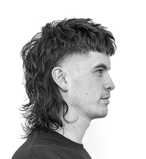 Long High Taper Mullet