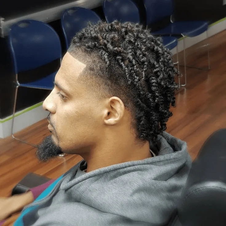 Low Taper Fade Black Men Twists