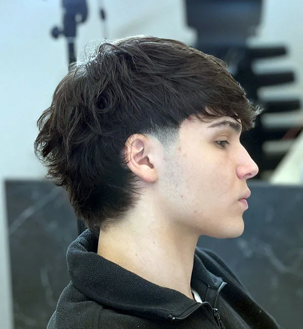 Medium High Taper Mullet