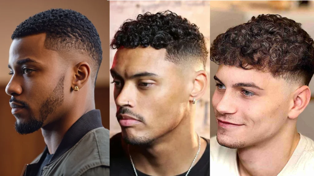 Mid Taper Fade Curly Hair