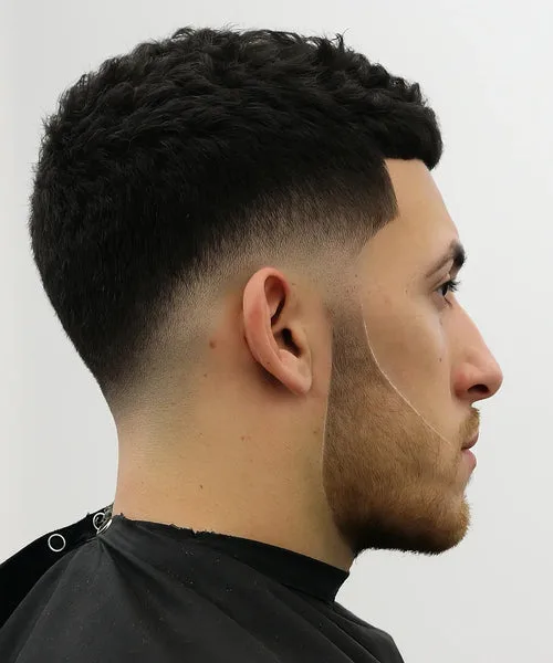 Short Middle Part Taper Fade