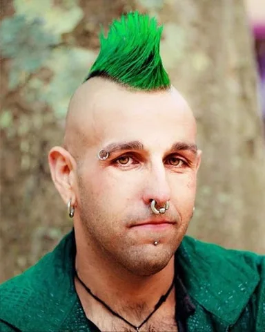 Short Green Mohawk