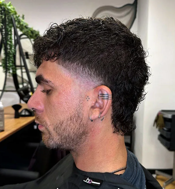 Short High Taper Mullet