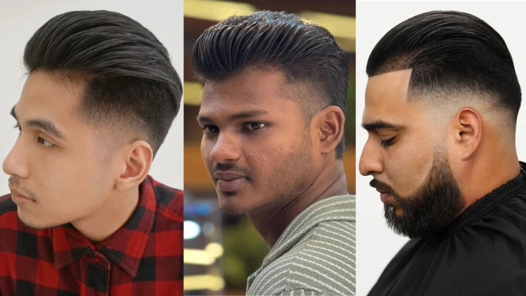 Slick Back Taper Fade Haircut