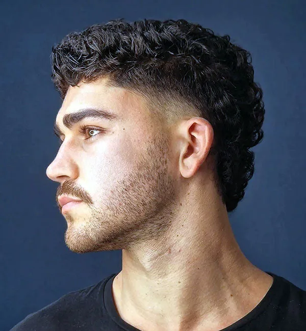 Temp Fade High Taper Mullet
