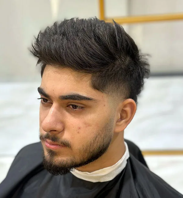 Trendy Short High Taper Mullet