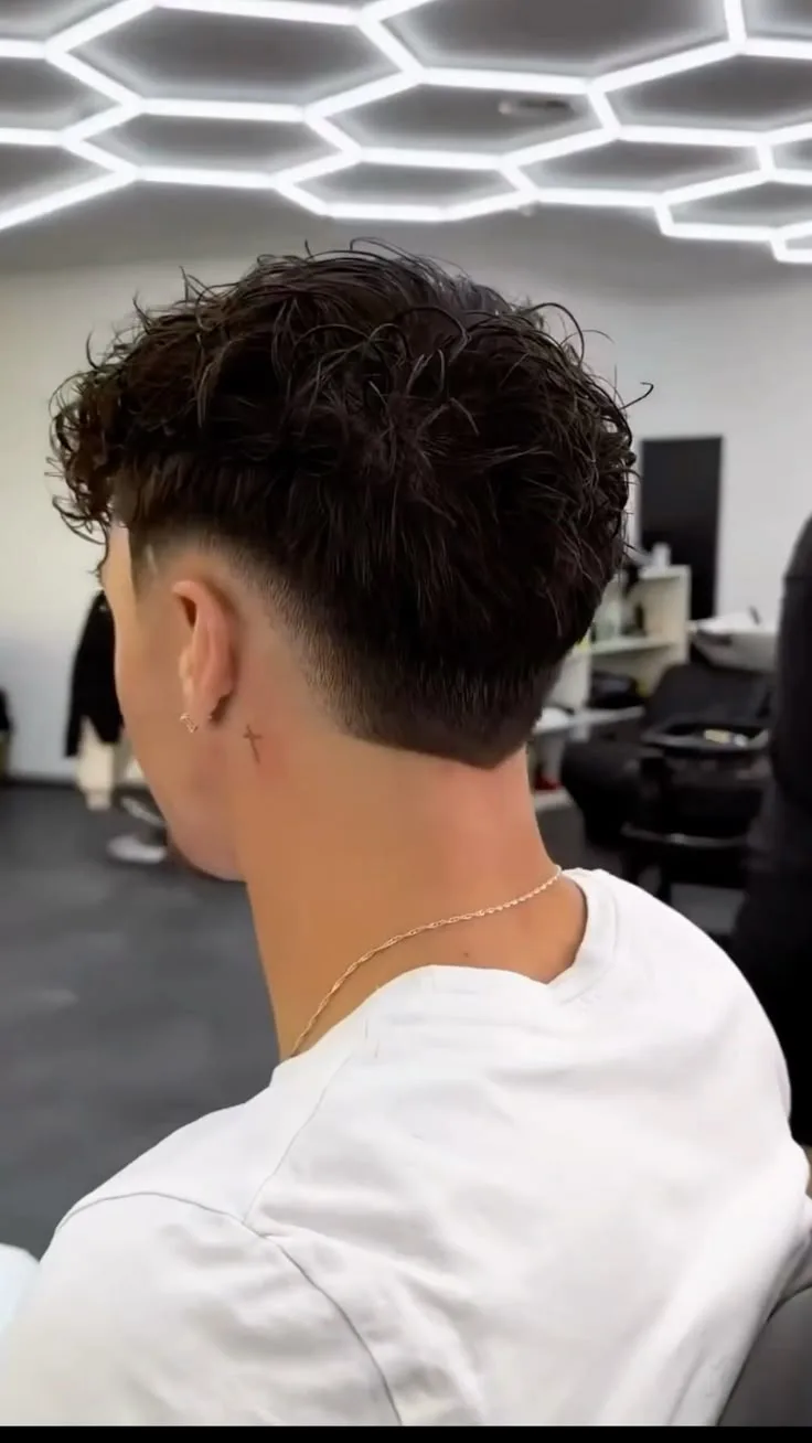 Burst Taper Fade Mullet