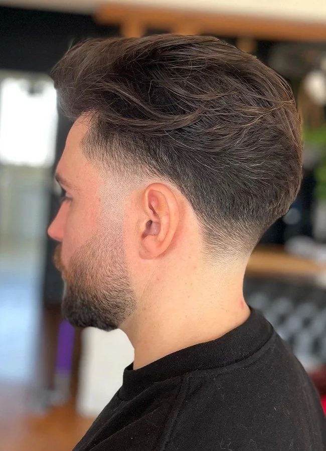 Long Wavy Top with Low Tapered Sides