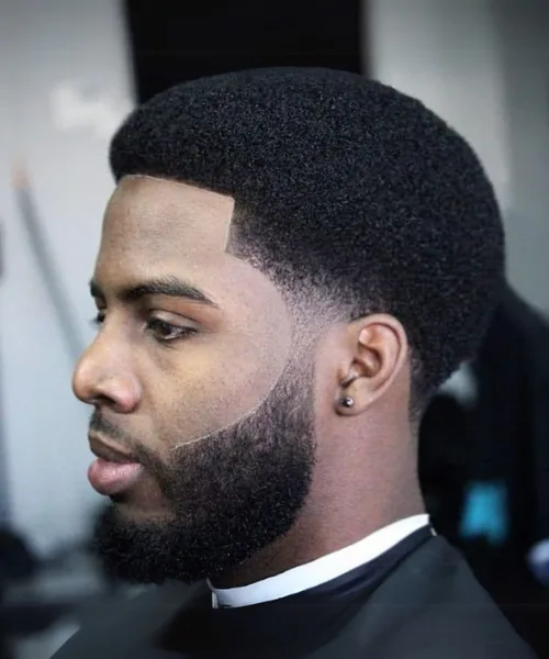 Temple Blowout Afro Taper Fade