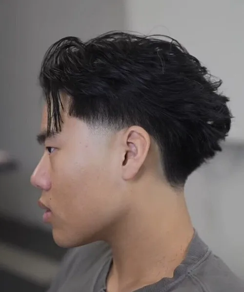 Blowout Taper Fade Straight Hair