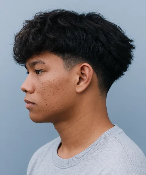 Blowout Taper Textured Fringe