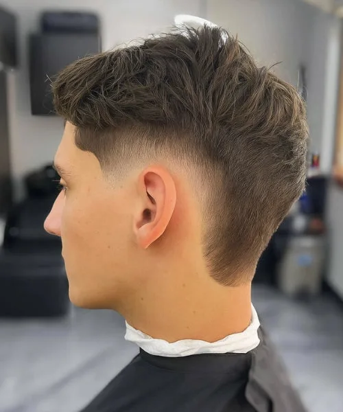 Burst Drop Fade Haircut