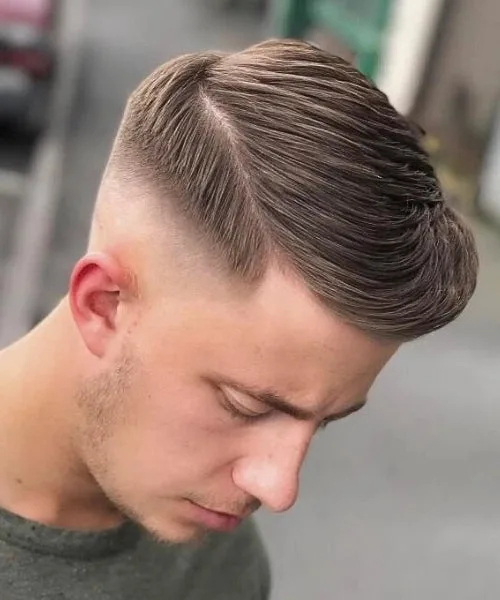 Taper Comb Over Fade Haircut