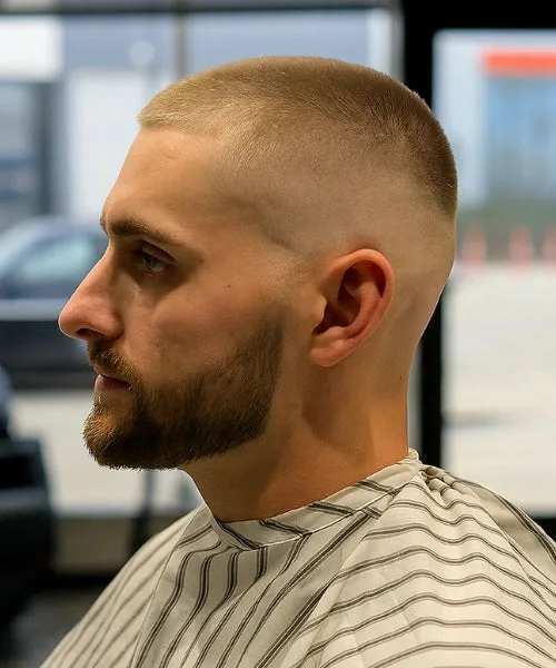 Drop Fade Buzz Cut