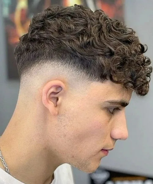 Drop Fade Curly Hair