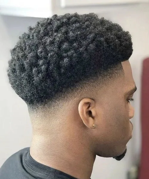 Drop Fade Black Men