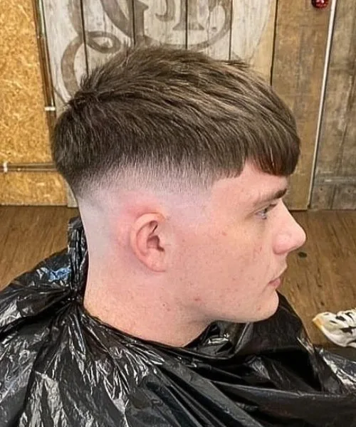 Drop Fade Straight Hair