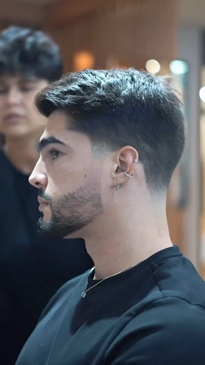 Drop Taper Fade with Beard
