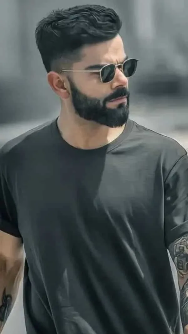 Wolf Cut Taper Fade with Beard