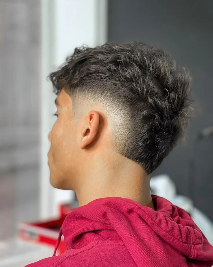 Mid Taper Burst Fade