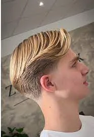 Middle Part Mid Taper Fade with Flow