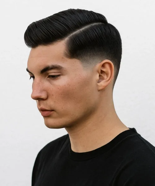 Modern Taper Comb Over Fade