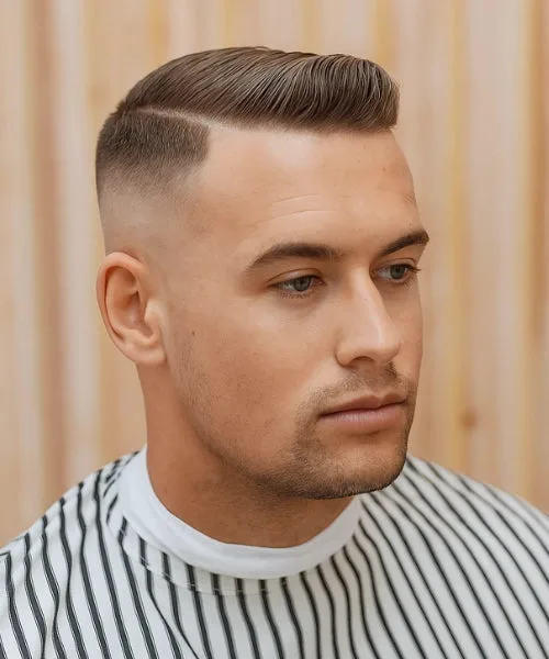 Short Comb Over Fade