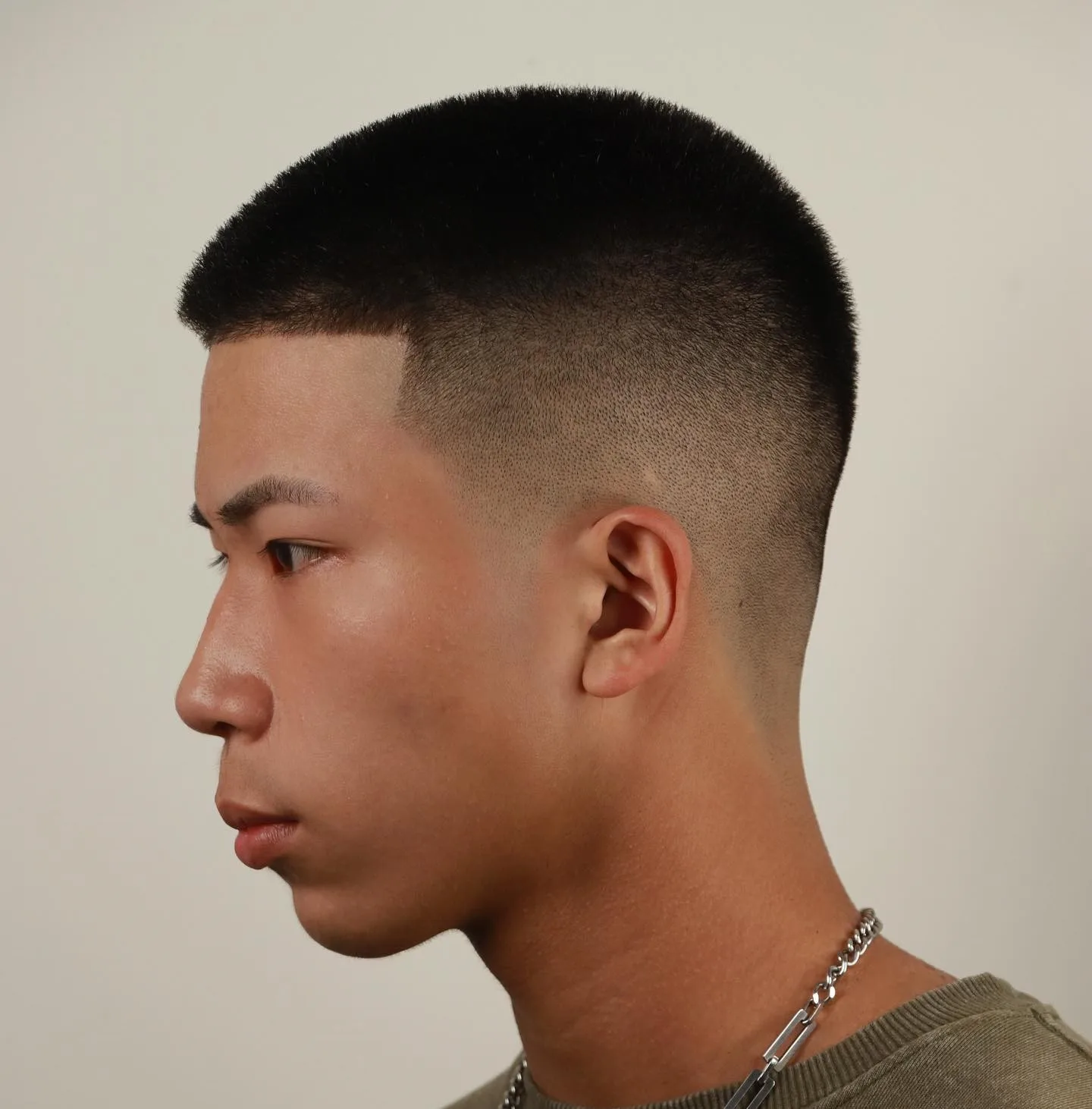 Subtle Gradient Buzz Cut Fade