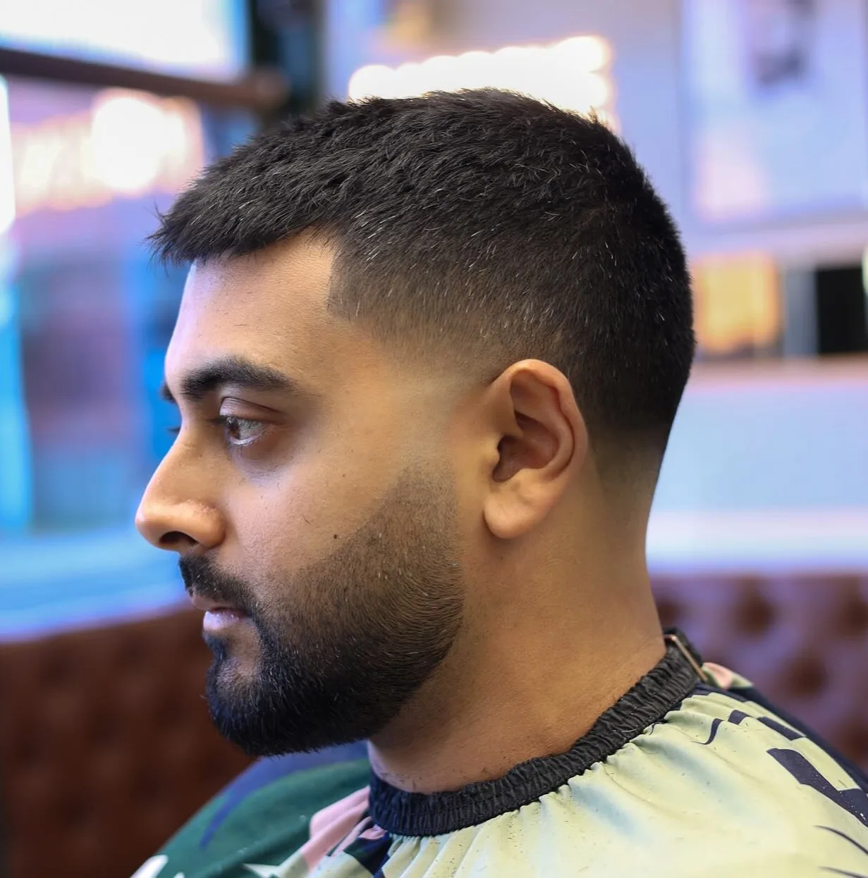 Low Fade and Beard Combo