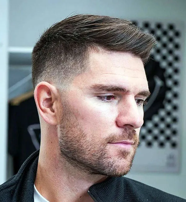 Crew Cut with High Taper Fade